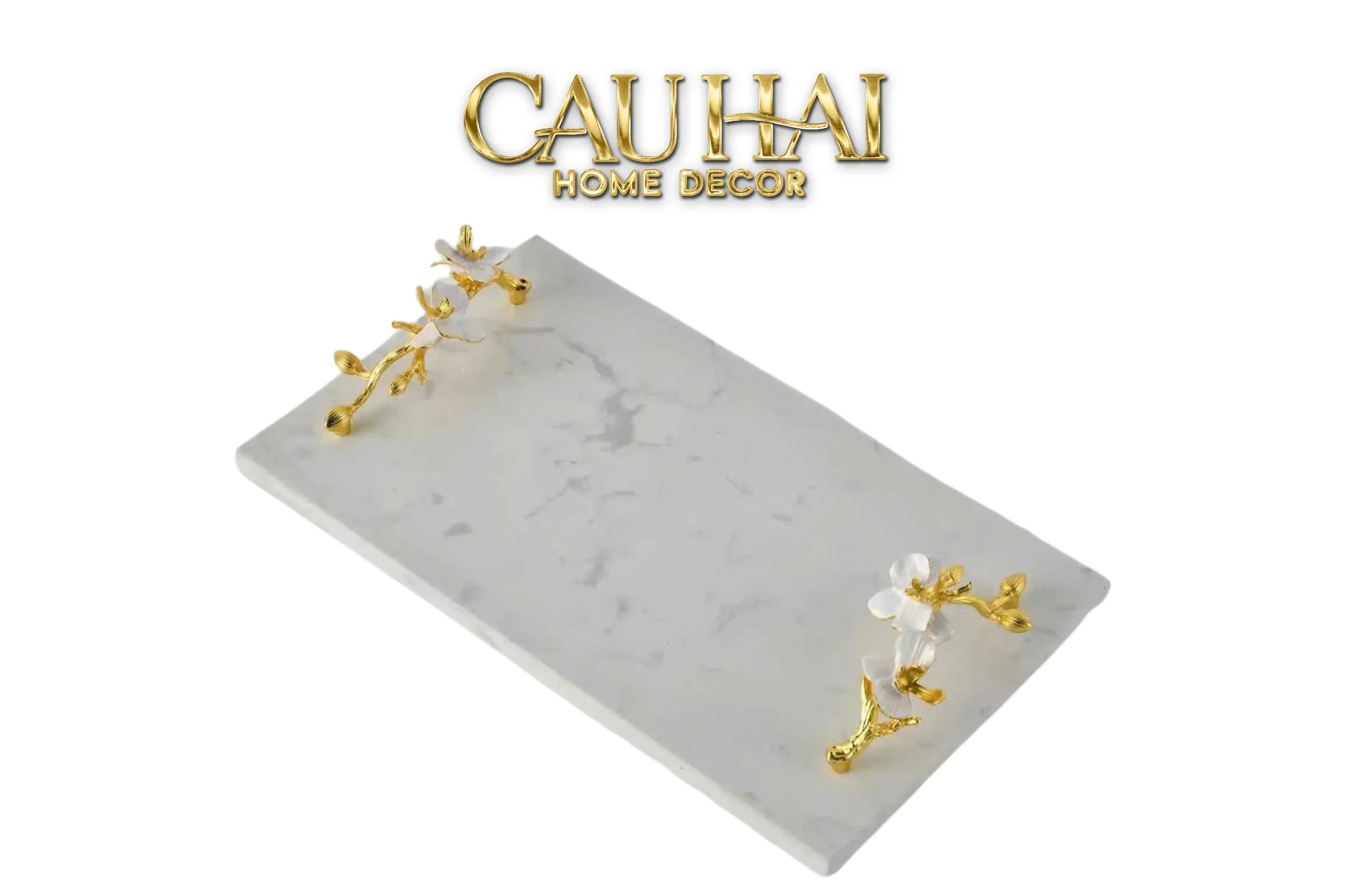 Maison-Couture-Khay-Da-Haute-Bijou-Branch-Blanche-DOr-Marbre-Plateau-22x37-CAU-HAI-HOME-DECOR - CẬU HAI HOME DECOR
