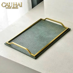 maison-couture-khay-da-emerald-cuir-croco-leather-tray-30-x-cau-hai-home-decor-3 - CẬU HAI HOME DECOR