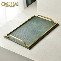 maison-couture-khay-da-emerald-cuir-croco-leather-tray-30-x-cau-hai-home-decor-7 - CẬU HAI HOME DECOR