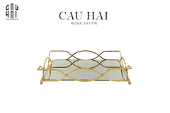 Maison Couture - Khay Gương Savoir Purity Black Mirror Tray-KHAY TRANG TRÍ-CẬU HAI HOME DECOR
