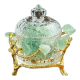 Maison Couture - Lọ Pha Lê Đá Thạch Anh Delight Cristallerie - Aventurine Quartz 14x11