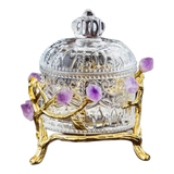 Maison Couture - Lọ Pha Lê Đá Thạch Anh Tím  Delight Cristalleries - Amethyst Quartz 15x13.5