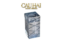Maison Couture - Lọ Tăm Bông Pha Lê Cannage Diamant Facetté Vanity Cristalleries 5x10-CẬU HAI HOME DECOR