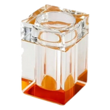 Maison Couture - Lọ Tăm Pha Lê Cubique Amber Éclat 6x10