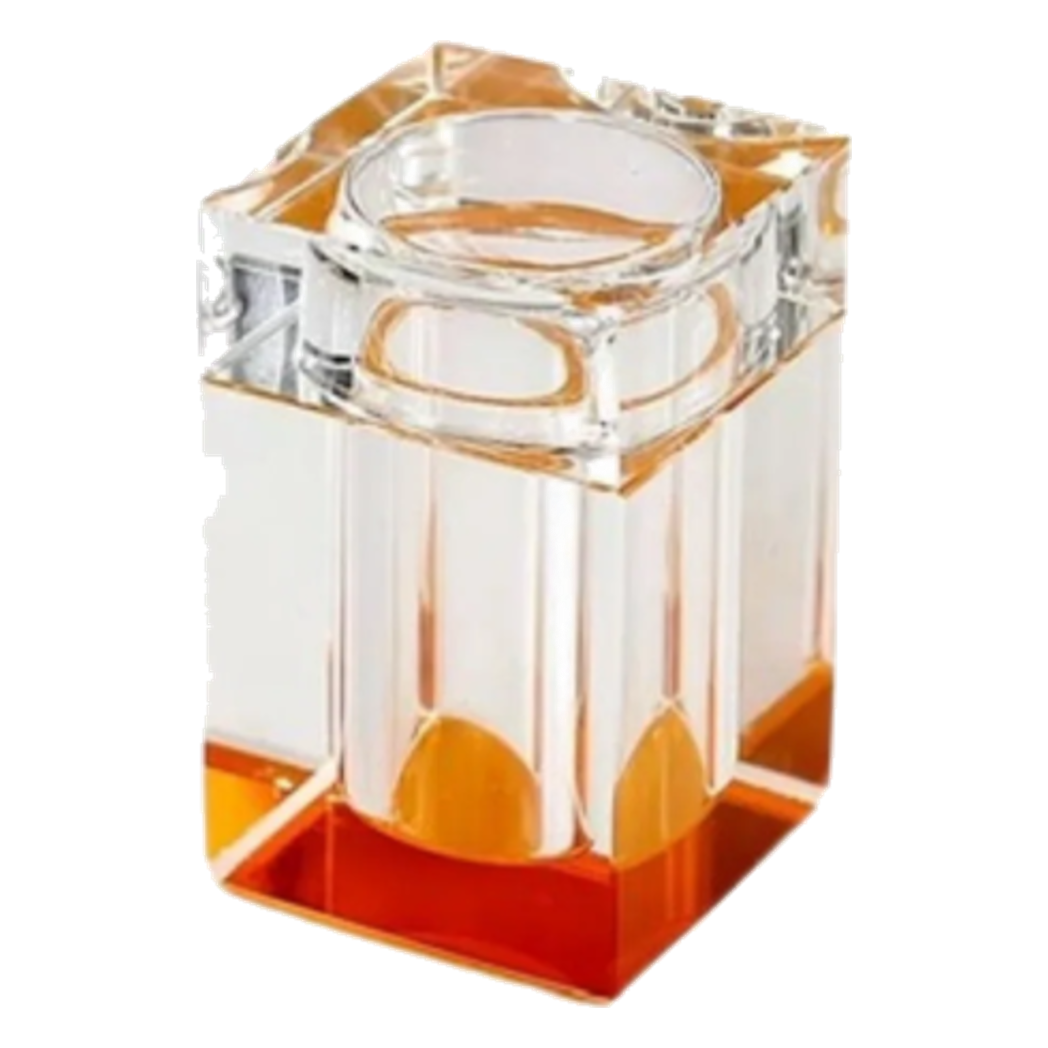Maison Couture - Lọ Tăm Pha Lê Cubique Amber Éclat 6x10
