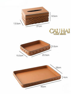 Maison Couture - Lọ Trang Trí Đầu Ngựa Da Thuộc Equestrian Head Leather Saddle Brun Vessel 13x17-CẬU HAI HOME DECOR