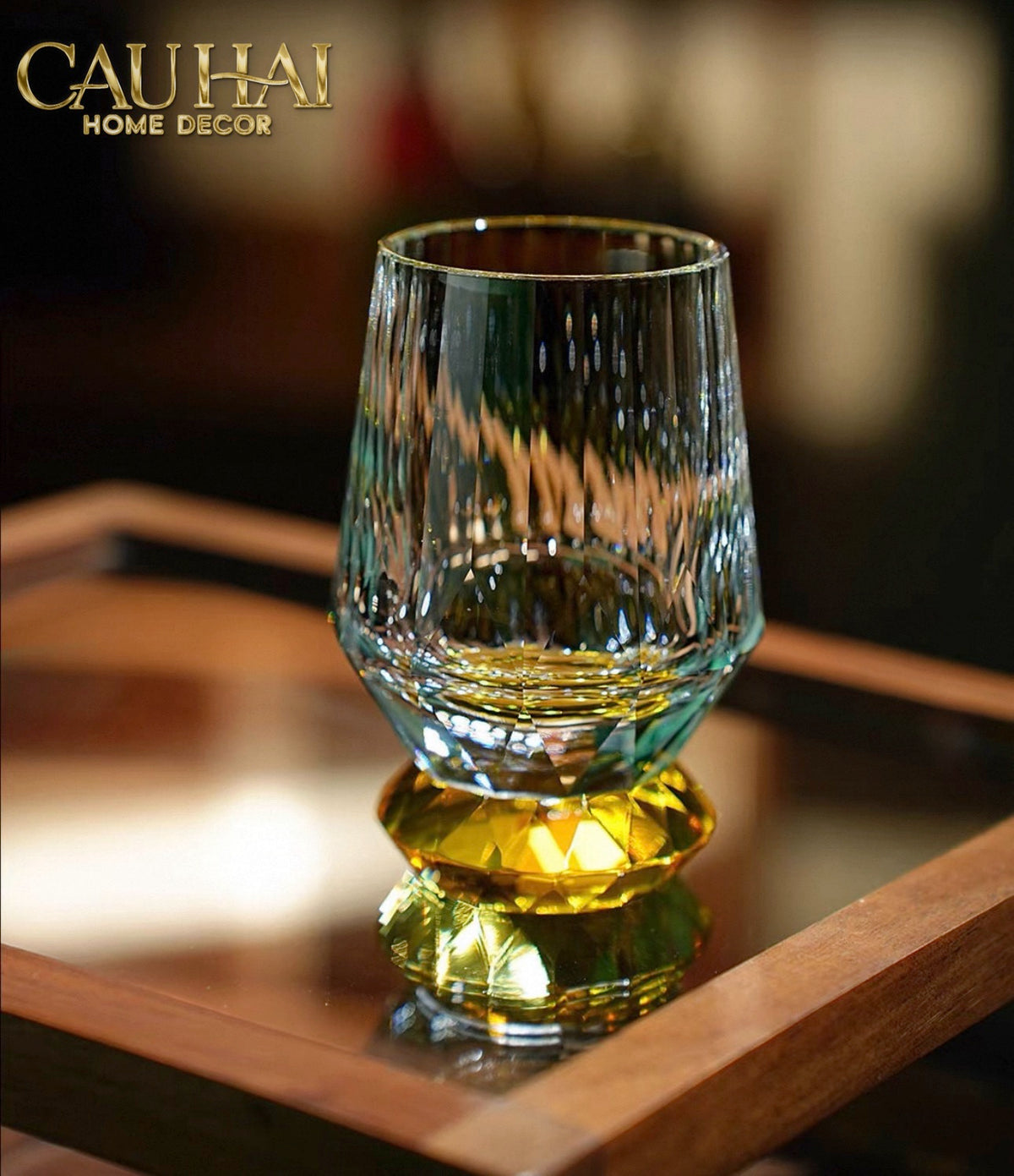 Maison Couture - Ly Pha Lê Cristalleries Cyan Glasses-LY PHA LÊ-CẬU HAI HOME DECOR-CẬU HAI HOME DECOR