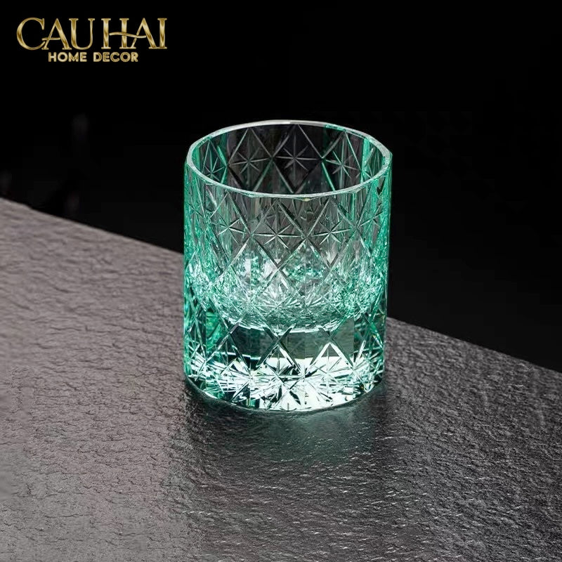 Maison Couture - Ly Pha Lê Cristalleries Cyan Glasses...-LY PHA LÊ-CẬU HAI HOME DECOR-CẬU HAI HOME DECOR