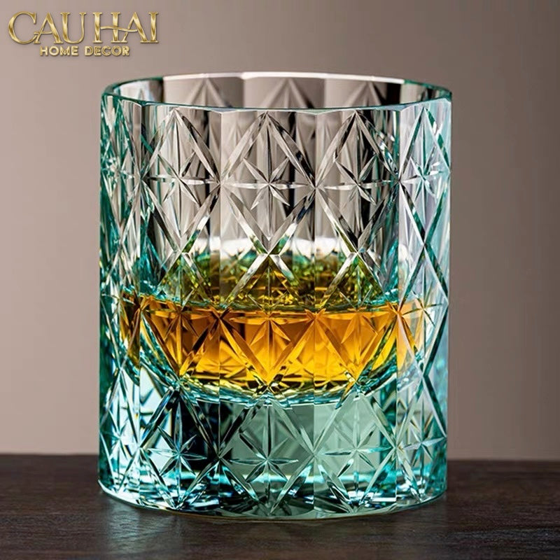 Maison Couture - Ly Pha Lê Cristalleries Cyan Glasses...-LY THỦY TINH-CẬU HAI HOME DECOR-CẬU HAI HOME DECOR