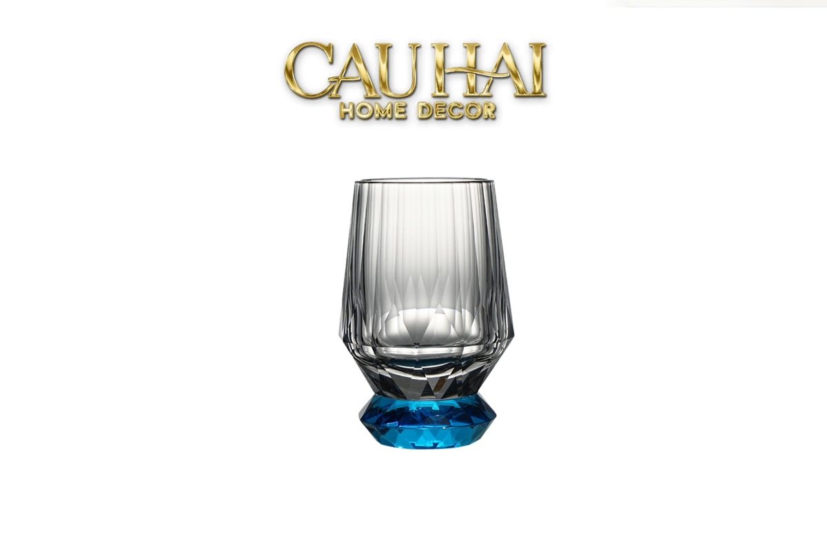 Maison Couture - Ly Pha Lê Cristalleries Facet Sapphire Glasses-LY PHA LÊ-CẬU HAI HOME DECOR-CẬU HAI HOME DECOR
