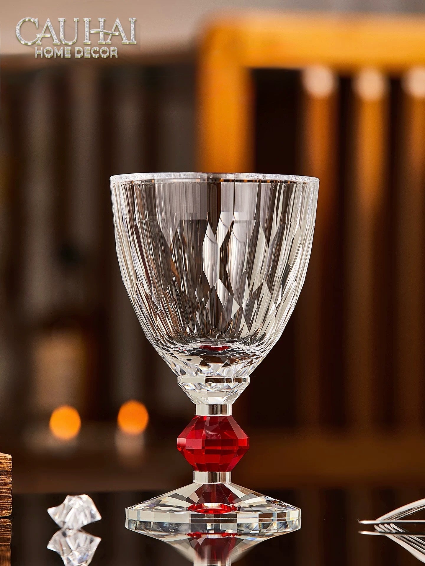Maison Couture - Ly Pha Lê Cristalleries Goblet Burgundy Glasses 270ml
