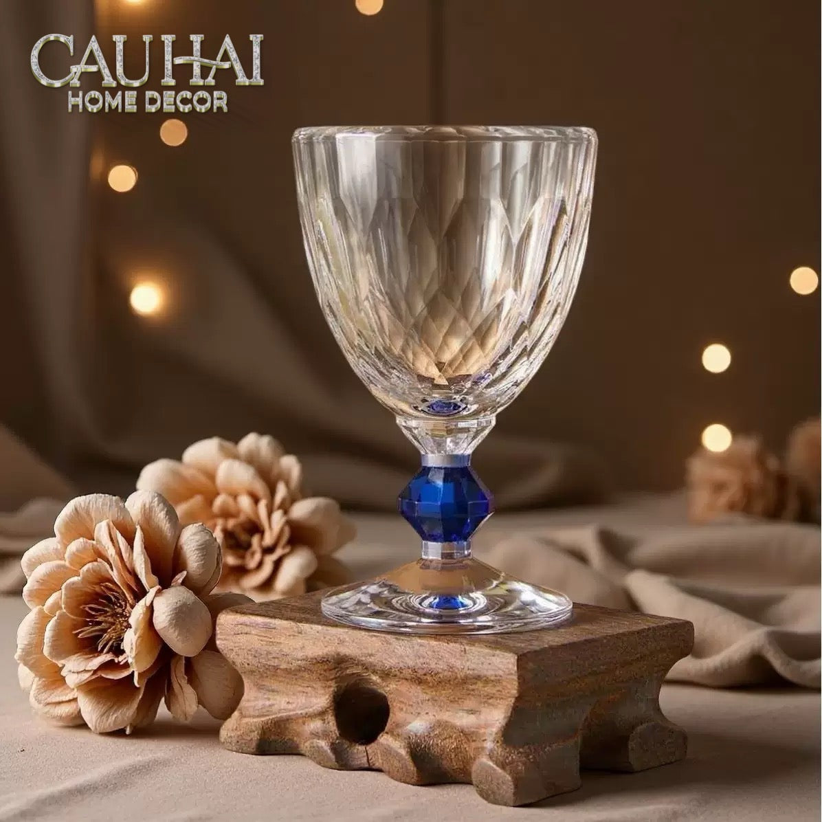 Maison Couture - Ly Pha Lê Cristalleries Goblet Burgundy Glasses 270ml