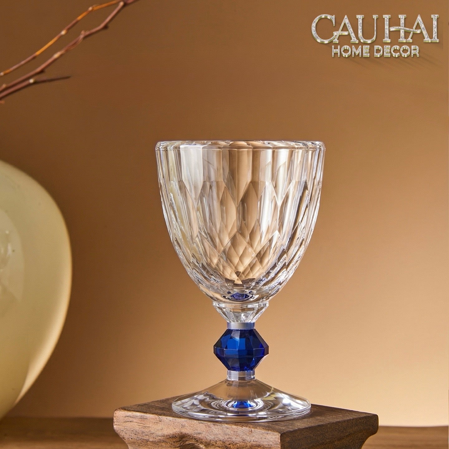 Maison Couture - Ly Pha Lê Cristalleries Goblet Burgundy Glasses 270ml