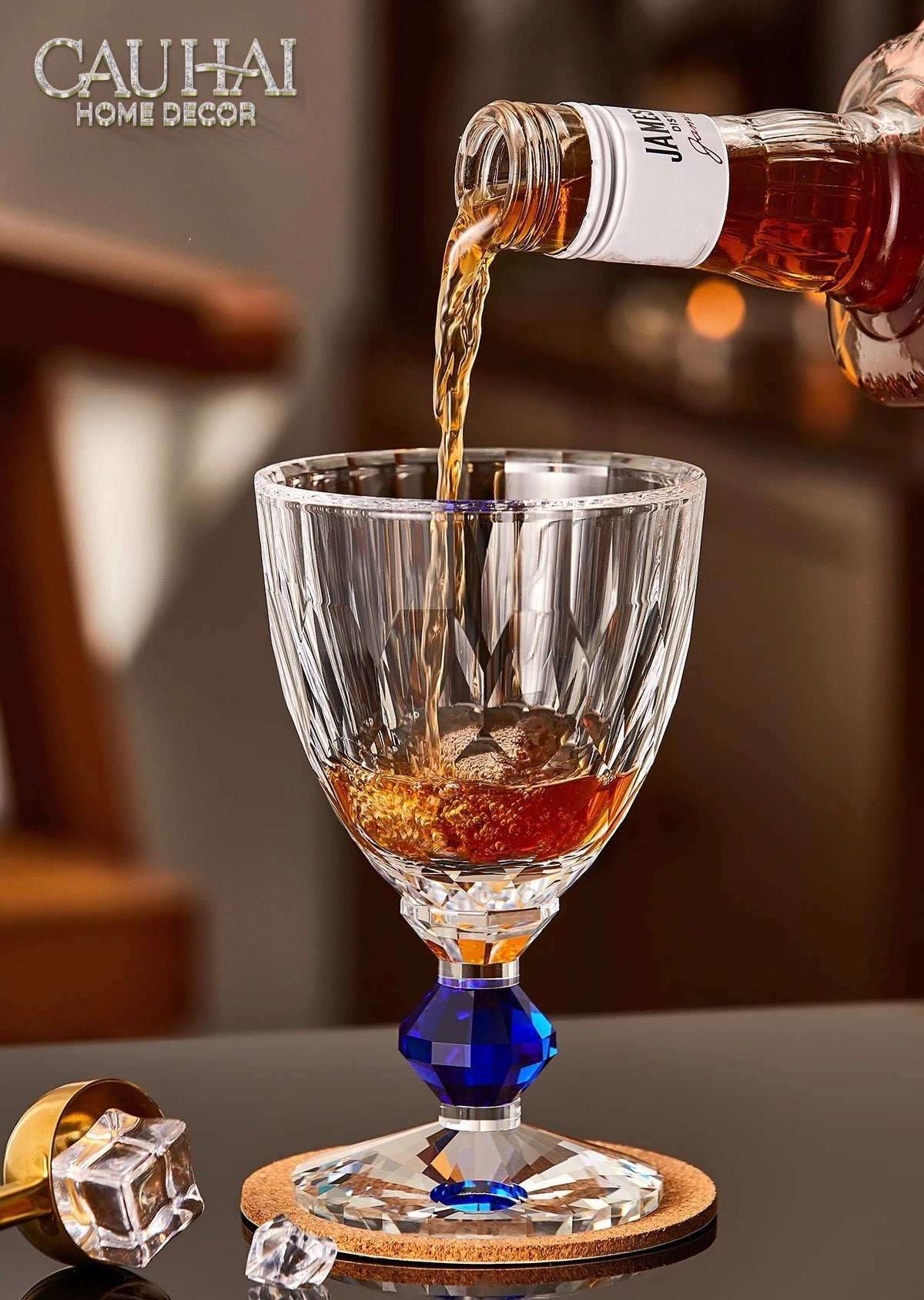 Maison Couture - Ly Pha Lê Cristalleries Goblet Burgundy Glasses 270ml