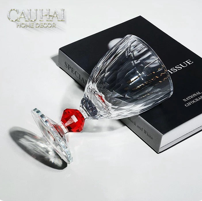 Maison Couture - Ly Pha Lê Cristalleries Goblet Burgundy Glasses 270ml