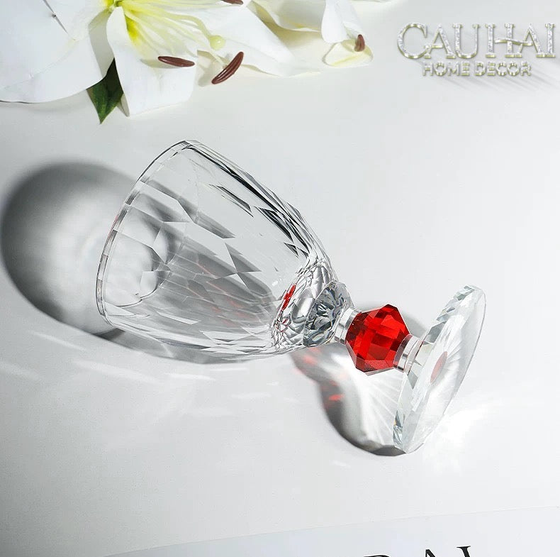 Maison Couture - Ly Pha Lê Cristalleries Goblet Burgundy Glasses 270ml