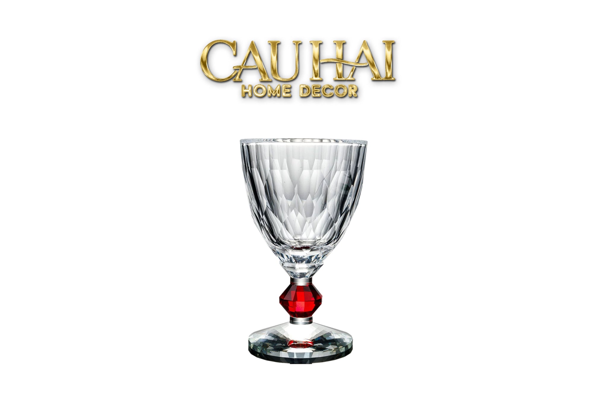 Maison Couture - Ly Pha Lê Cristalleries Goblet Burgundy Glasses 270ml