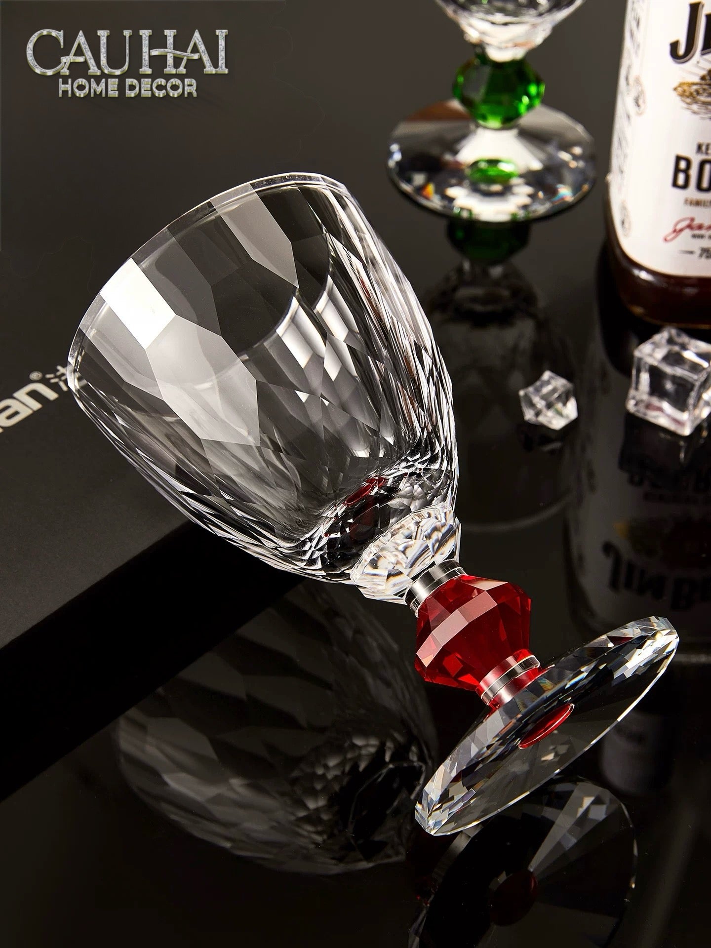 Maison Couture - Ly Pha Lê Cristalleries Goblet Burgundy Glasses 270ml