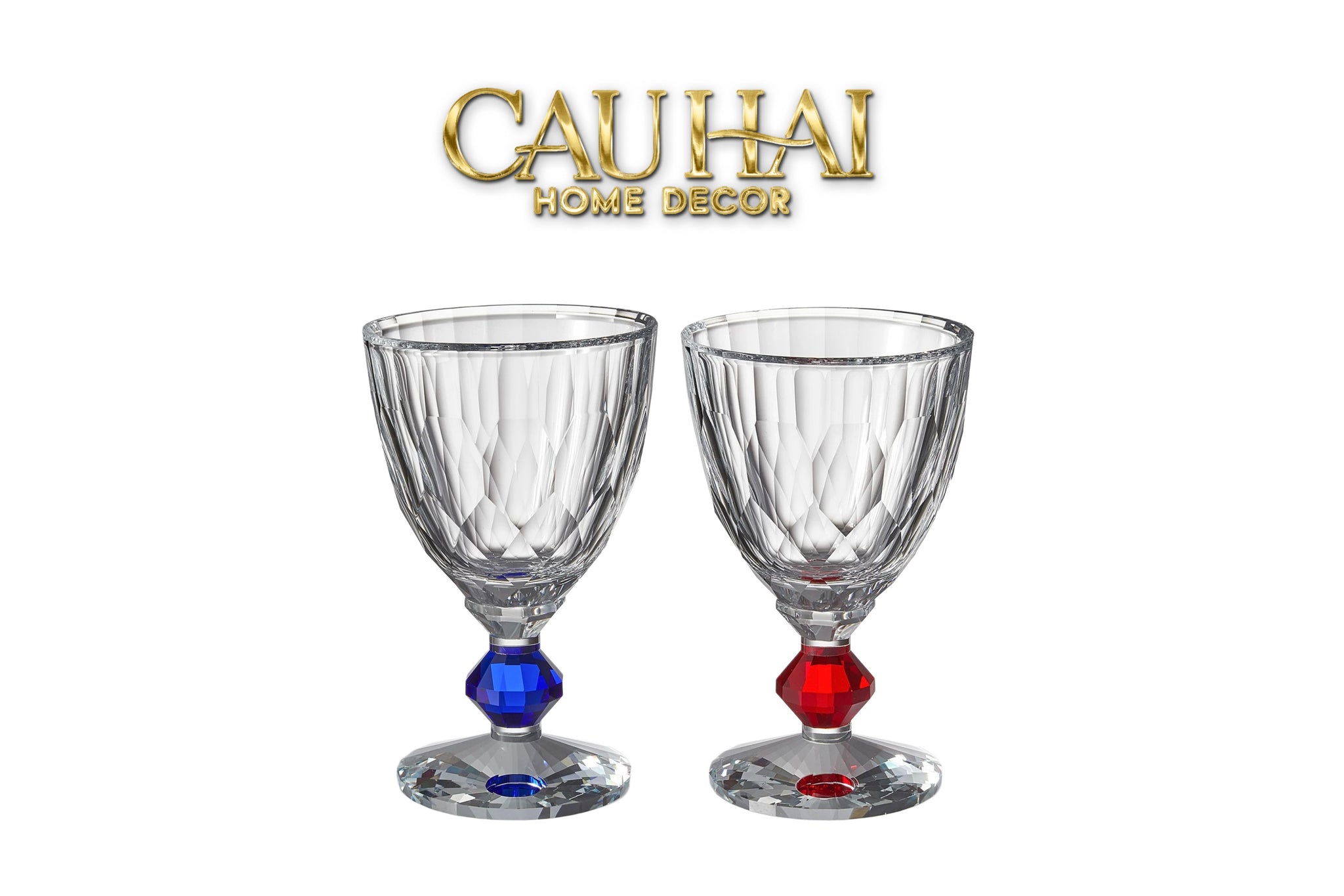 Maison Couture - Ly Pha Lê Cristalleries Goblet Burgundy Glasses 270ml