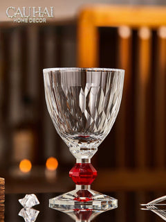 Maison Couture - Ly Pha Lê Cristalleries Goblet Burgundy Glasses 270ml-CẬU HAI HOME DECOR