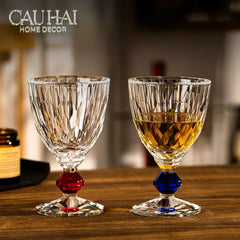 Maison Couture - Ly Pha Lê Cristalleries Goblet Burgundy Glasses 270ml-CẬU HAI HOME DECOR