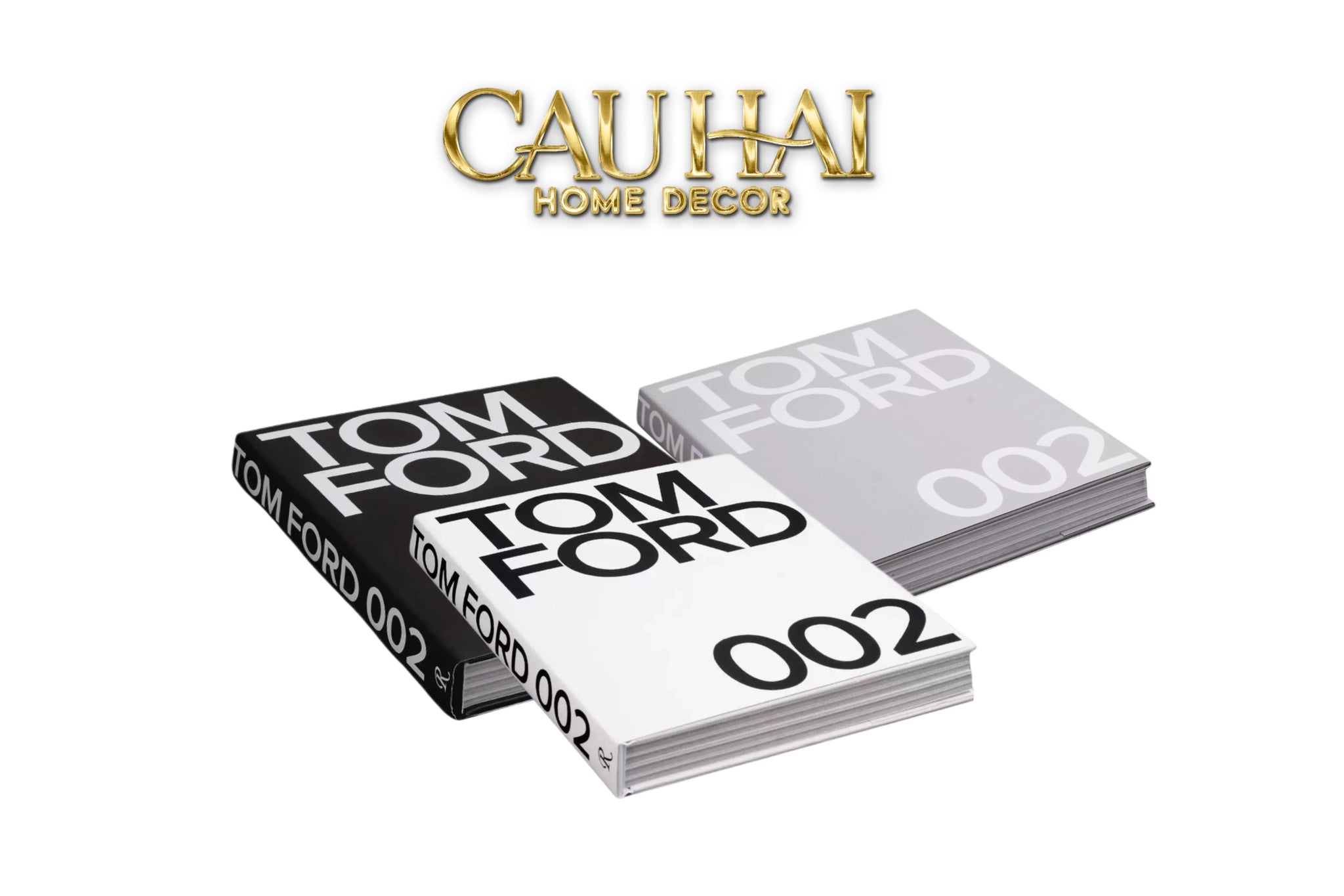 Maison Couture - Sách Fashion Runway Tom Ford 002 - Noir / Blanc / Gris-CẬU HAI HOME DECOR