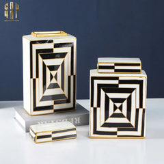 Maison Couture - Set 2 Bình Hoa Carré D’Art Medusa H27/34-BÌNH HOA-CẬU HAI HOME DECOR
