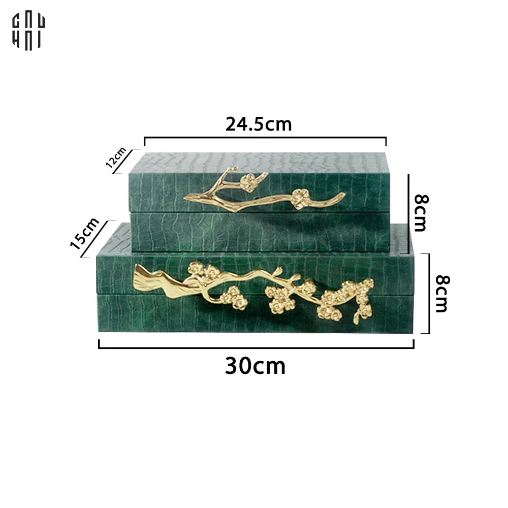 Maison Couture - Set 2 Hộp Trang Sức Emerald Dynasty Jardin-CẬU HAI HOME DECOR