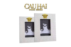 Maison Couture - Set 2 Khung Ảnh Da Lux Leather V Class Atélier Medusa Limitée 6" 7"-KHUNG ẢNH-CẬU HAI HOME DECOR