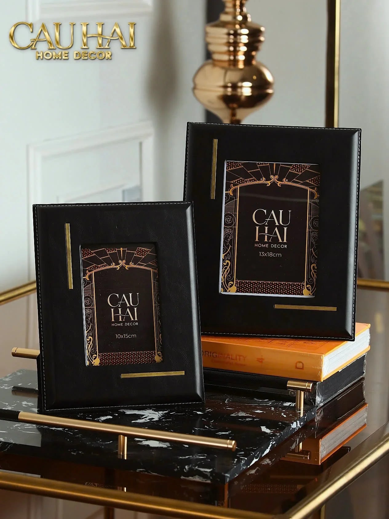 Maison Couture - Set 2 Khung Ảnh Da Mystery Savoir Frame-CẬU HAI HOME DECOR