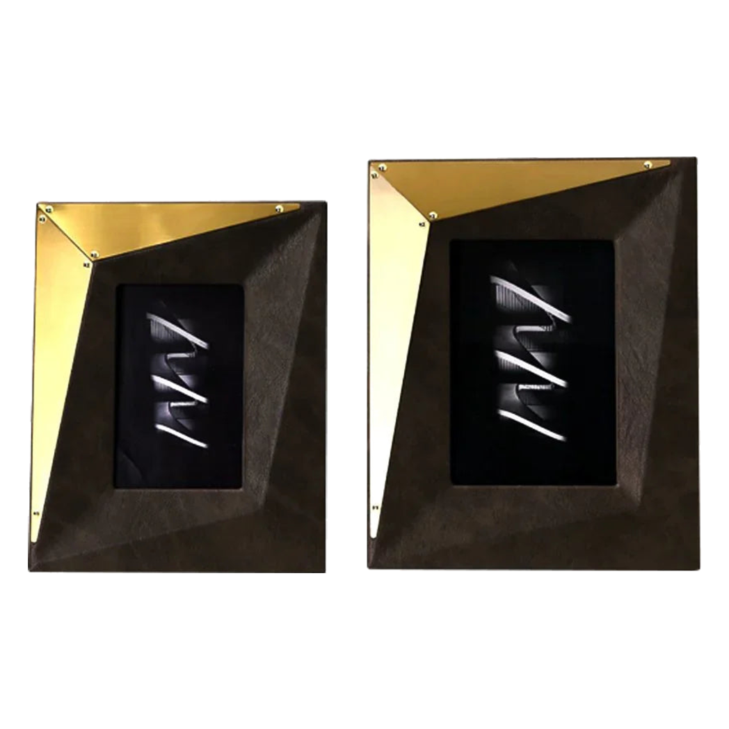 Maison Couture - Set 2 Khung Ảnh Da Savoir Faire Diamant Facetté Leather Frame - CẬU HAI HOME DECOR