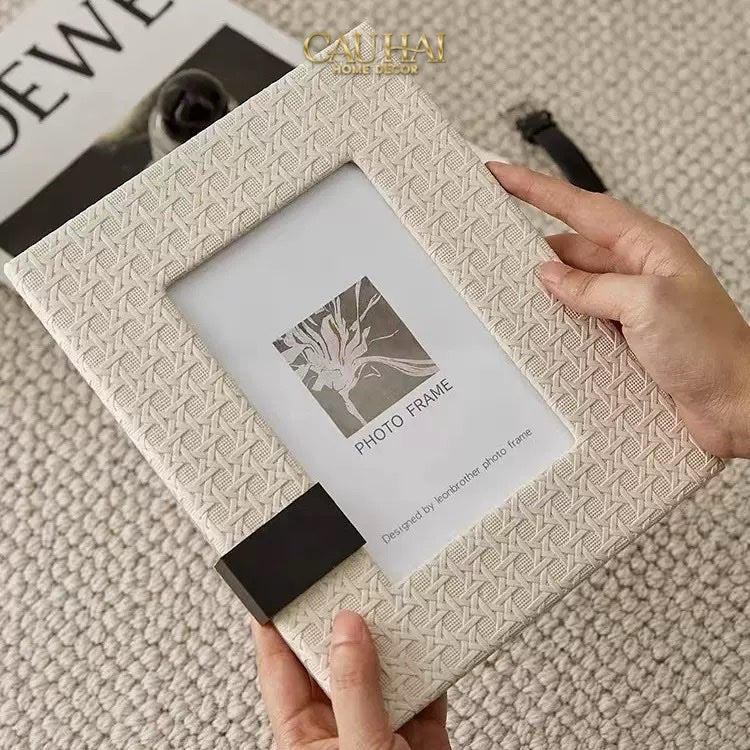 Maison Couture - Set 2 Khung Ảnh White Pearl Cannage - CẬU HAI HOME DECOR