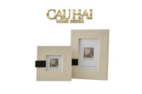 Maison Couture - Set 2 Khung Ảnh White Pearl Cannage-CẬU HAI HOME DECOR