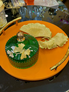 Maison Couture - Set 2 Lọ Kẹo Thuỷ Tinh Papillon Émeraude Royale-Lọ kẹo Canister Bonbonnière-CẬU HAI HOME DECOR