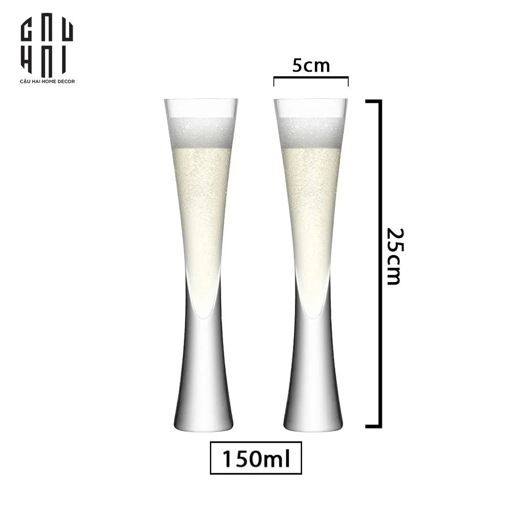 Maison Couture - Set 2 Ly Champagne Thuỷ Tinh Mint 150ml Cristalleries Glasses 190ml-LY THỦY TINH-CẬU HAI HOME DECOR