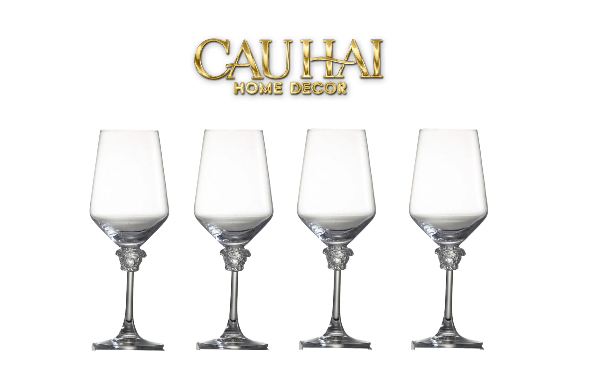Maison Couture - Set 2 Ly Medusa Firma Lusso 476Ml Vino Rosso Glasses Full Box-LY THỦY TINH-CẬU HAI HOME DECOR