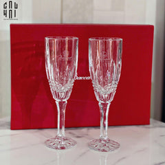 Maison Couture - Set 2 Ly Pha Lê Champagne Crown Cristalleries Allure Champagne Glasses 21.5x6.5 210ml-CẬU HAI HOME DECOR