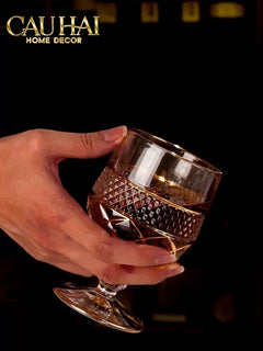 Maison Couture - Set 2 Ly Pha Lê D'Or Walter Goblet Cristalleries Glasses 250Ml-CẬU HAI HOME DECOR