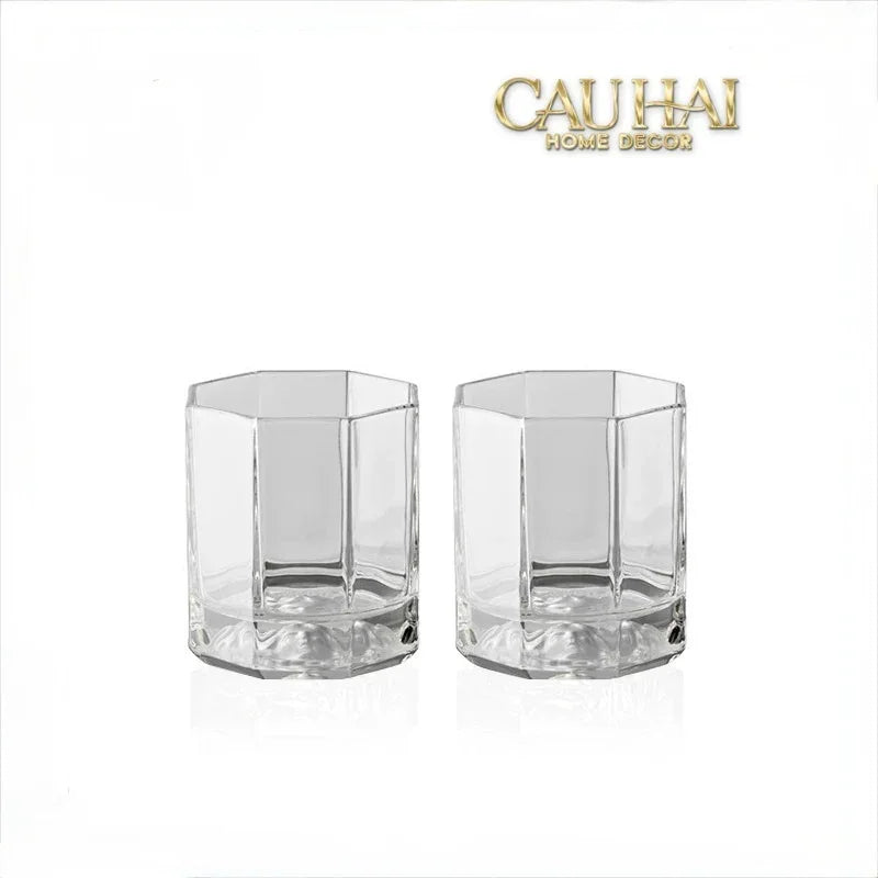 Maison Couture - Set 2 Ly Pha Lê Medusa V Class Cristalleries Facetté Rock Lowball Glasses 170ml-LY THỦY TINH-CẬU HAI HOME DECOR