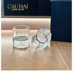 Maison Couture - Set 2 Ly Pha Lê Medusa V Class Cristalleries Facetté Rock Lowball Glasses 170ml-LY THỦY TINH-CẬU HAI HOME DECOR