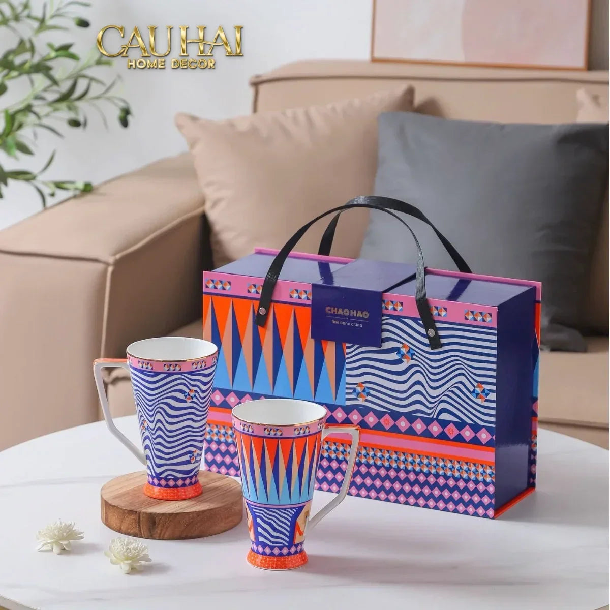 maison-couture-set-2-ly-tra-ca-phe-prismatique-royale-mug-arlequin-500ml-set-binh-tra-cau-hai-home-decor-2 - CẬU HAI HOME DECOR