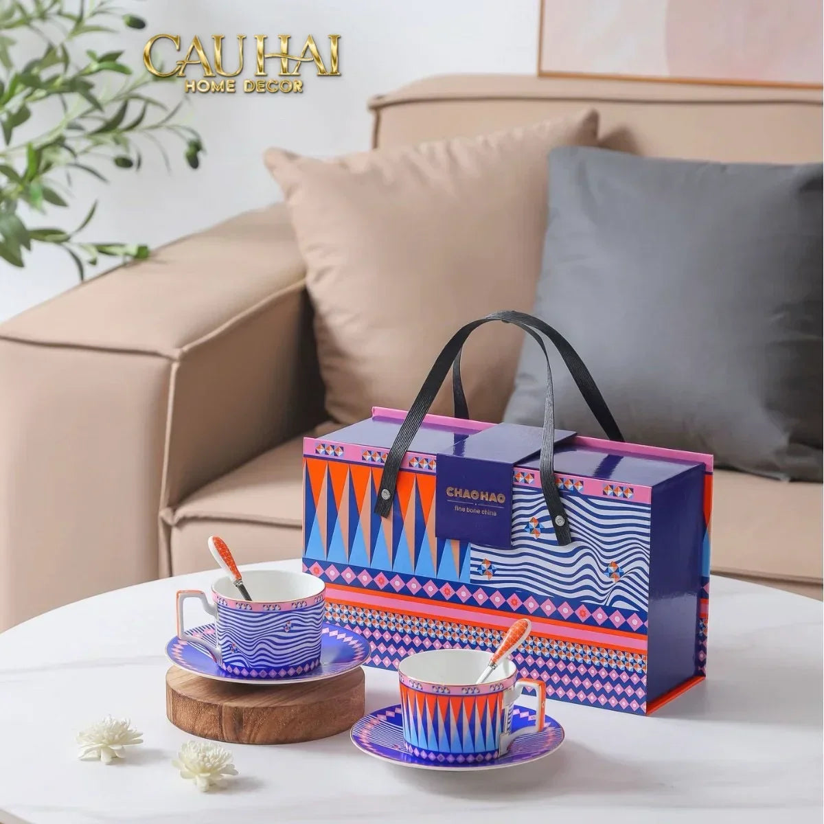 Maison Couture – Gift Set Bình Trà 6 Tách - Prismatique Royale Arlequin 13pcs.-SET BÌNH TRÀ-CẬU HAI HOME DECOR