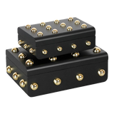 Maison Couture - Set 2 Rương Jewelry Gothic Blackhorn Chest  Fw25