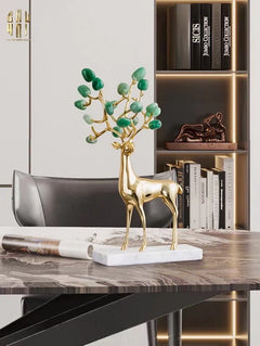 Maison Couture - Set 2 Tượng Hươu Đồng Omega Améthyste Les Sentinelles De La Forêt-TƯỢNG TRANG TRÍ-CẬU HAI HOME DECOR