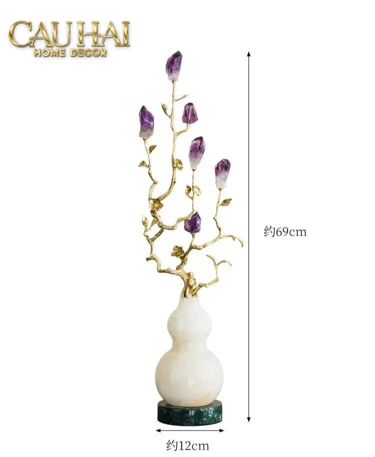 Maison Couture - Set 2 Tượng Hươu Đồng Omega Améthyste Les Sentinelles De La Forêt-TƯỢNG TRANG TRÍ-CẬU HAI HOME DECOR