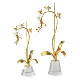 Maison Couture - Set 2 Tượng Kim Điệp Phúc Lâm Haute Orchid Golden Branches H41 H31 - Cậu Hai Home Decor