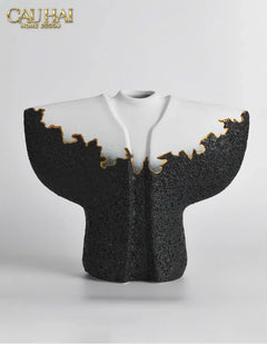 Maison Couture - Set 2 Tượng Quốc Phục Oriental Traditional Costume Lava Mantle H30/35-TƯỢNG TRANG TRÍ-CẬU HAI HOME DECOR