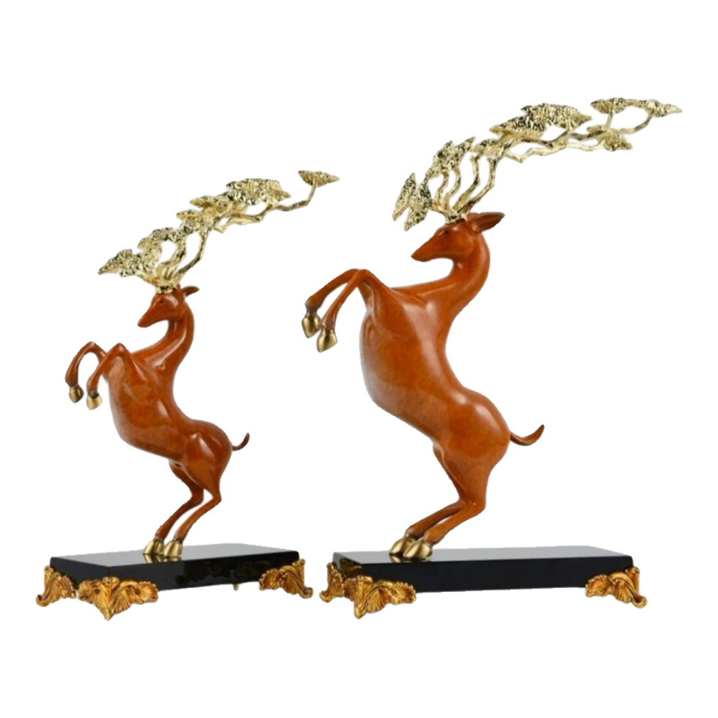 Maison Couture - Set 2 Tượng Thiên Gạc Hươu Les Cerfs Jumeaux à la Ramure Divine 37/44