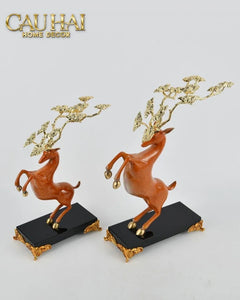Maison Couture - Set 2 Tượng Thiên Gạc Hươu Les Cerfs Jumeaux à la Ramure Divine 37/44-TƯỢNG TRANG TRÍ-CẬU HAI HOME DECOR