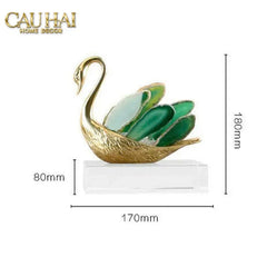 Maison Couture - Set 2 Tượng Thiên Nga Brasson Swan Gemstone - Ligne Cygne D’Amour-TƯỢNG TRANG TRÍ-CẬU HAI HOME DECOR